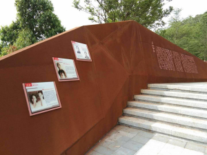 独山耐候钢挡土墙